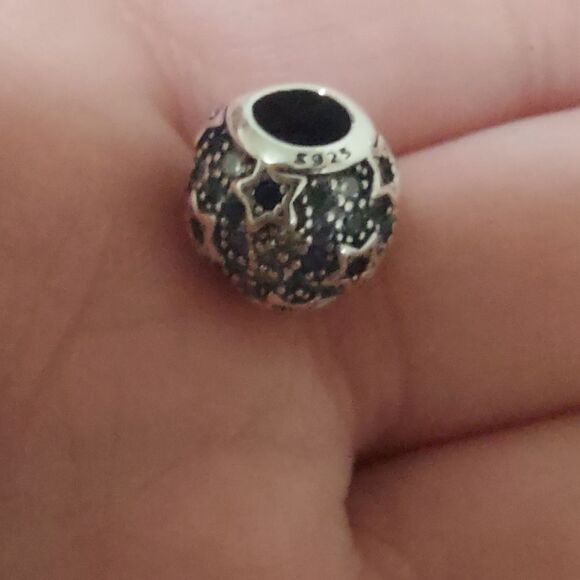 925 Sterling Silver Stars Charm - Picture 6 of 10